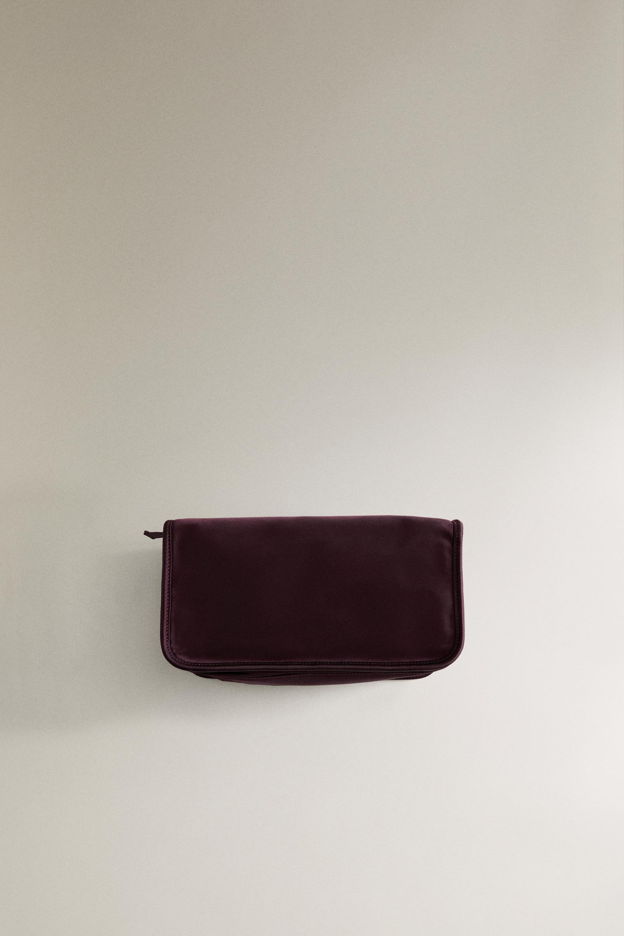 SATEEN OBJECT HOLDER MAKEUP BAG